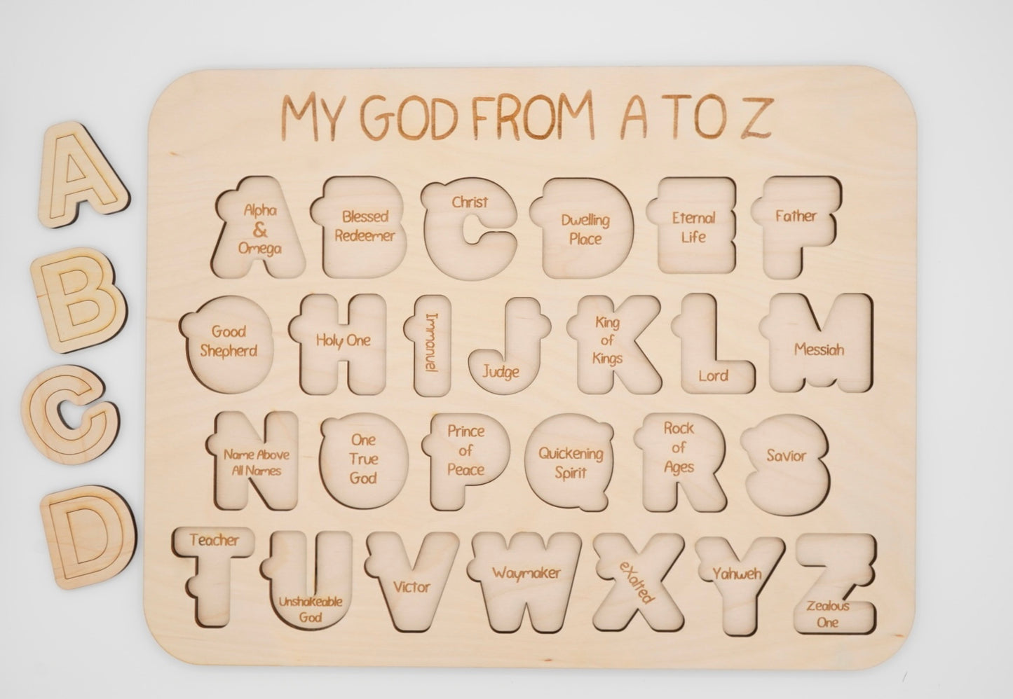 My GOD from A-Z puzzle