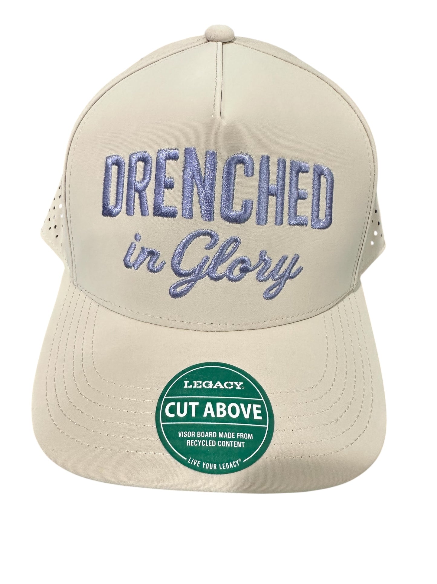 Cream & Plum  - Drenched Hat