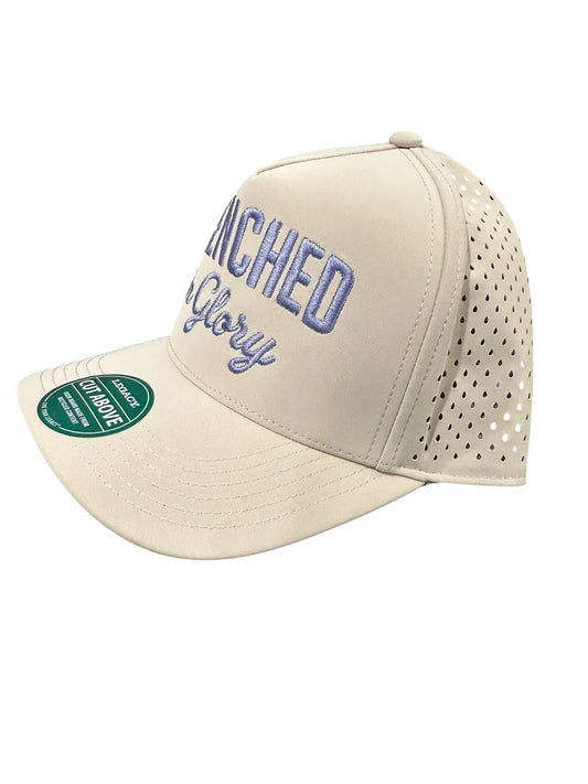 Cream & Plum  - Drenched Hat