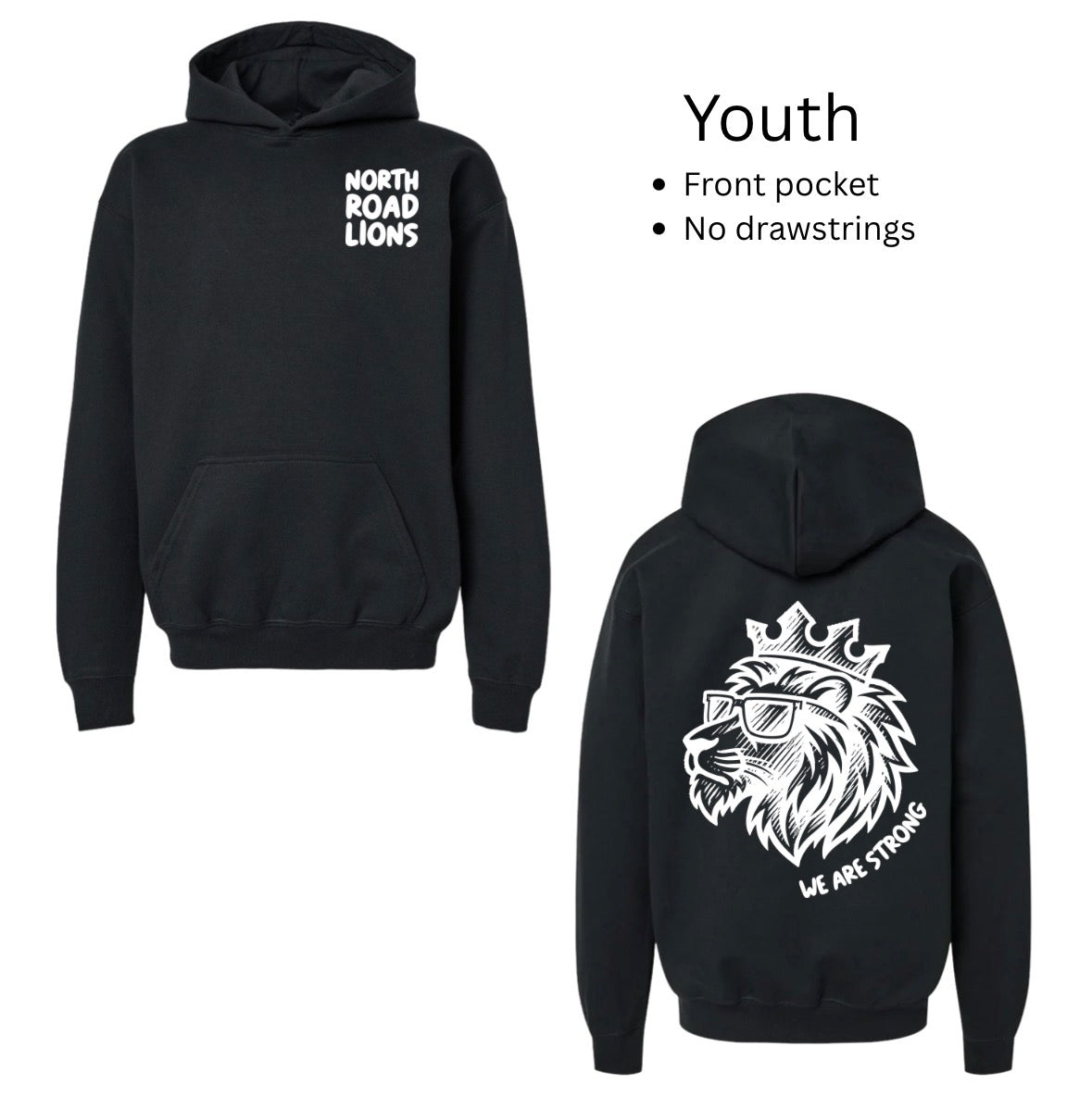 NR Lion Hoodie - Black