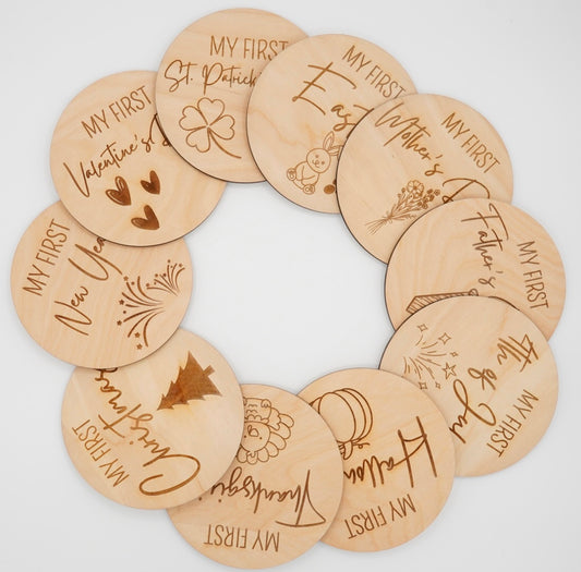 Baby First holiday markers photo props