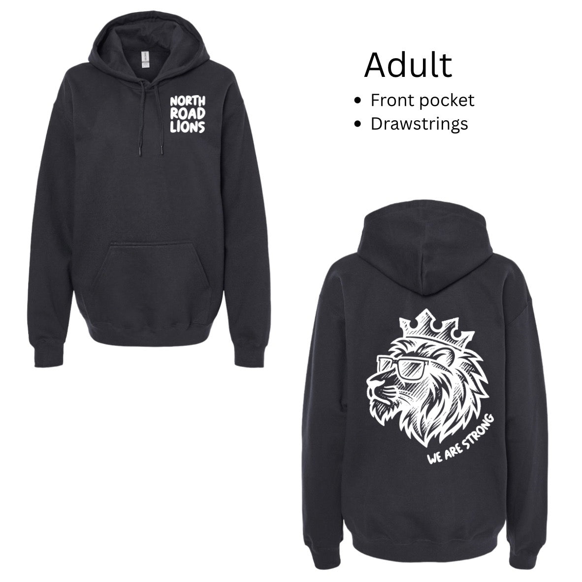 NR Lion Hoodie - Black