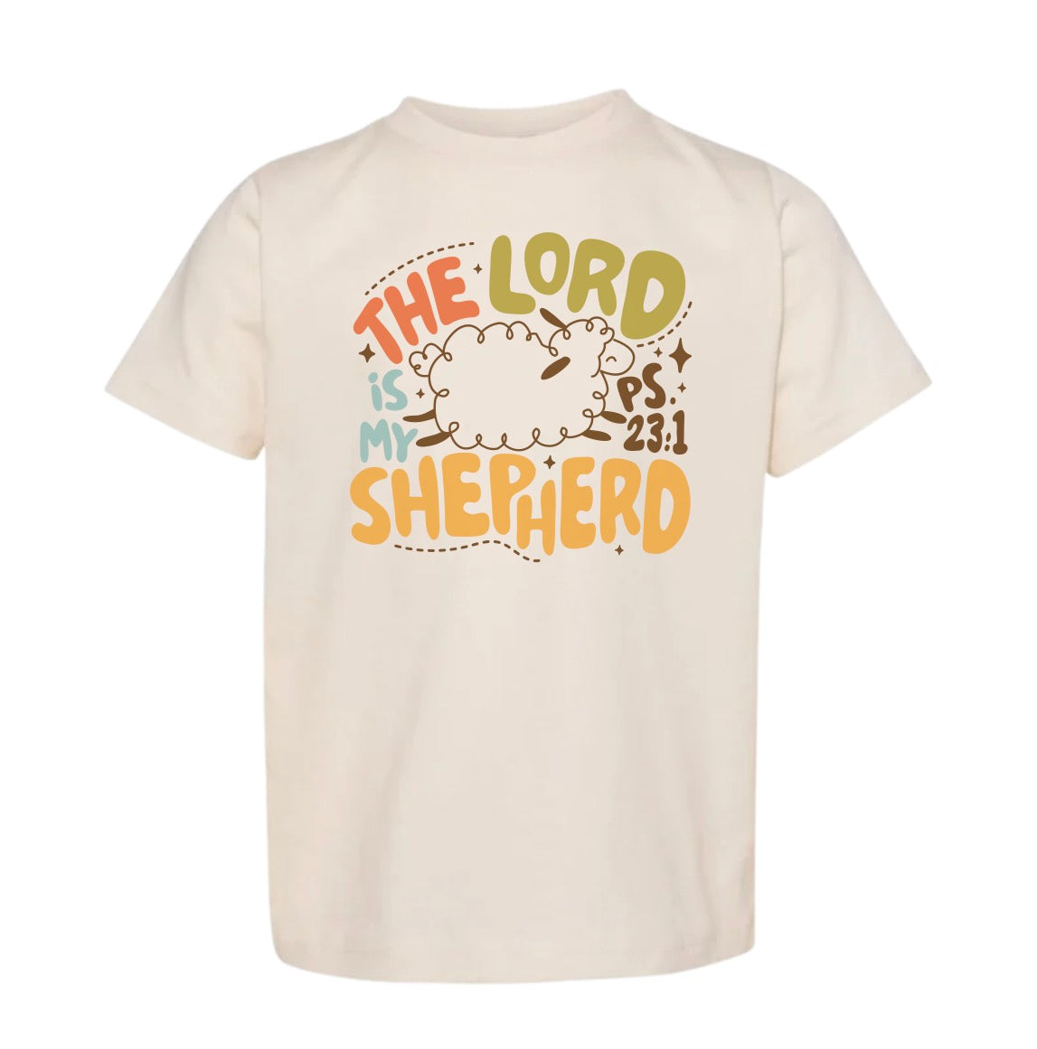 The Lord is My Shepherd - Toddler Tee - Natural