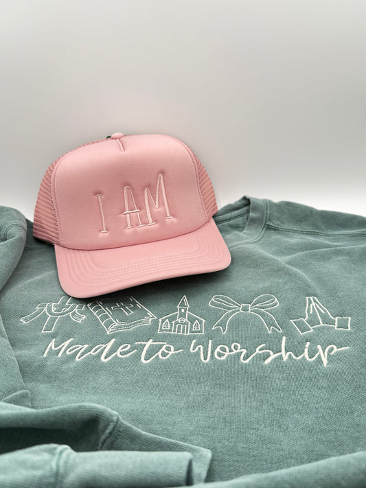I Am - Made to Worship - Hat/Sweatshirt Combo