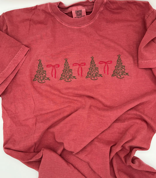 A little merry, a little bright - Tree & Bow Tee