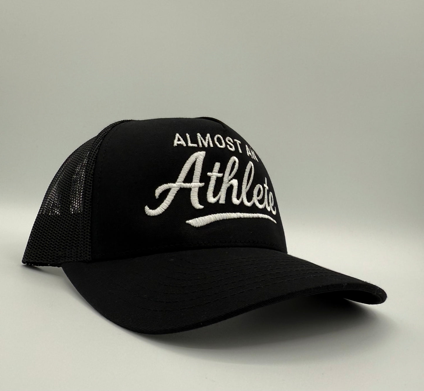 Almost an Athlete Set – Black Hat + Black Tee