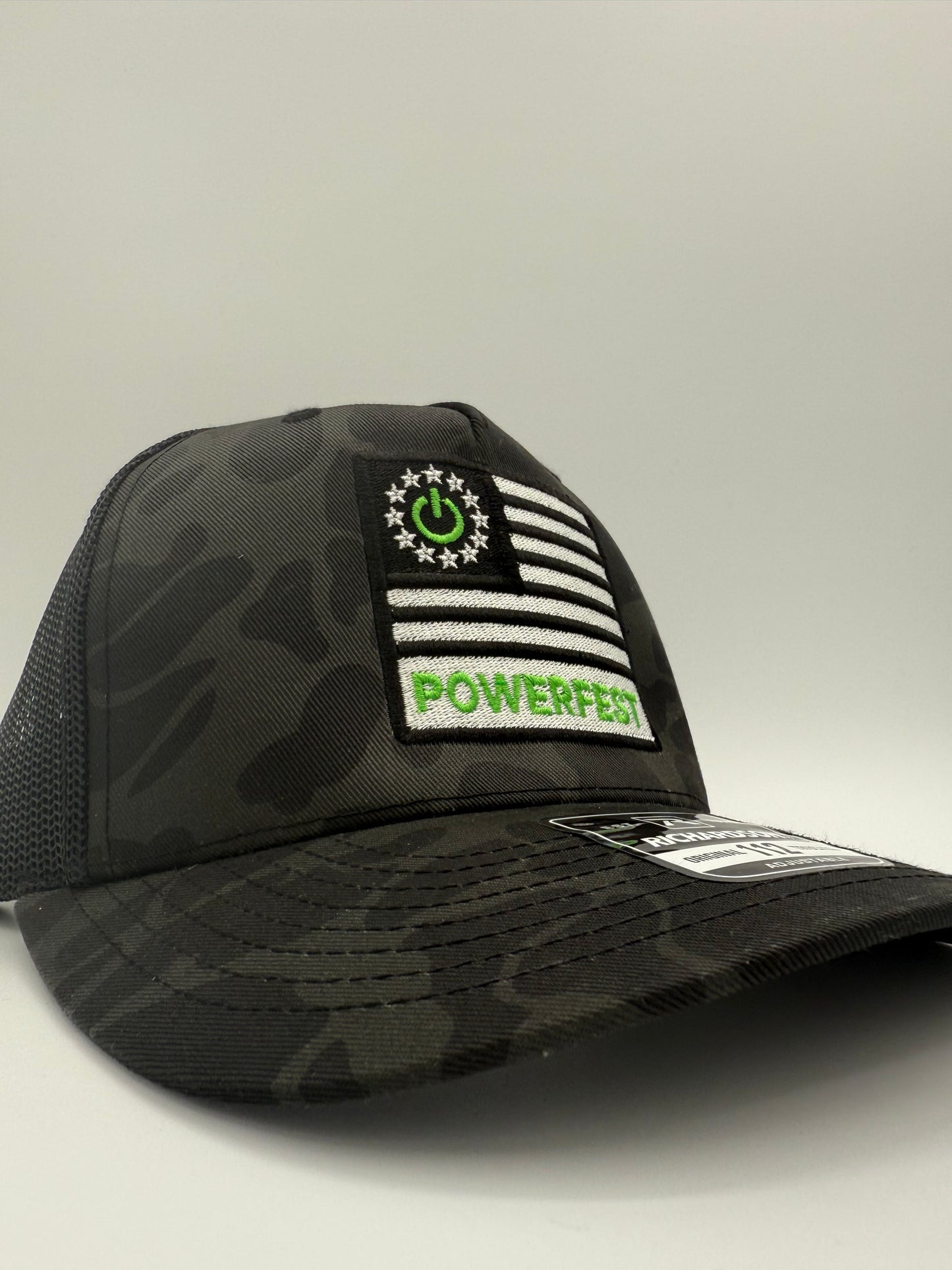 Power Flag Hat – Black Duck Camo 🇺🇸