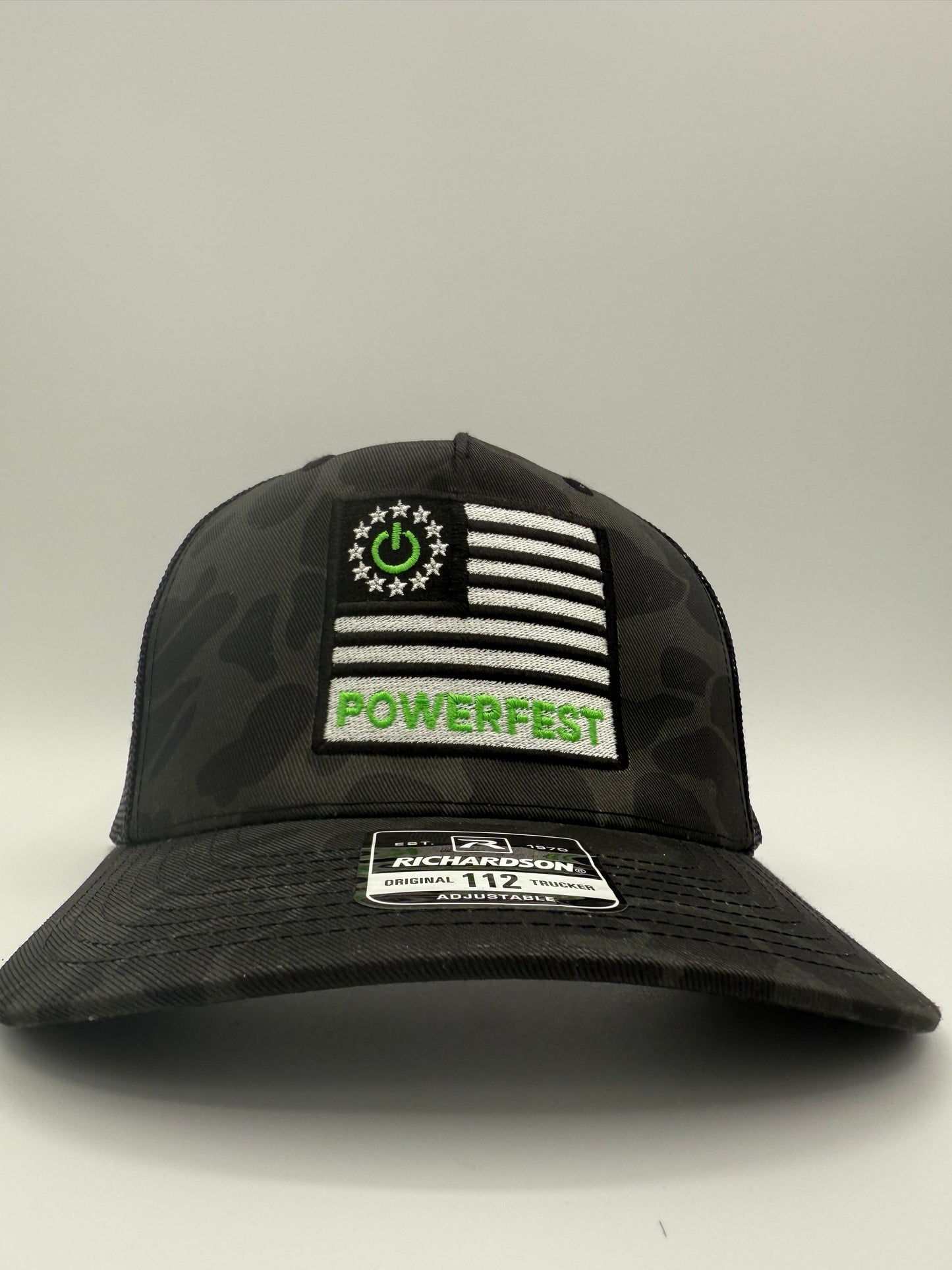 Power Flag Hat – Black Duck Camo 🇺🇸