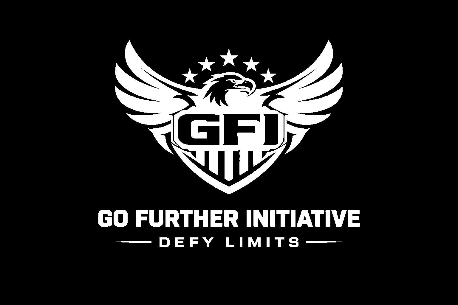 Logo of GFI with an eagle and shield design