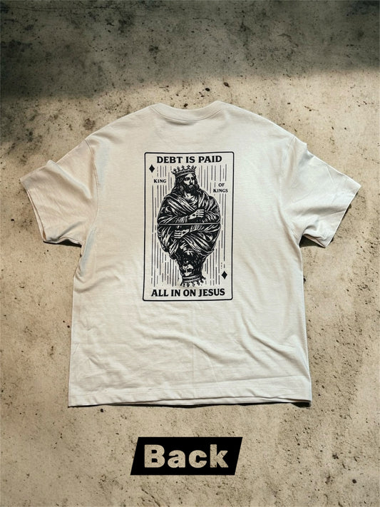 All in on Jesus - Oversized - Yoked Tee