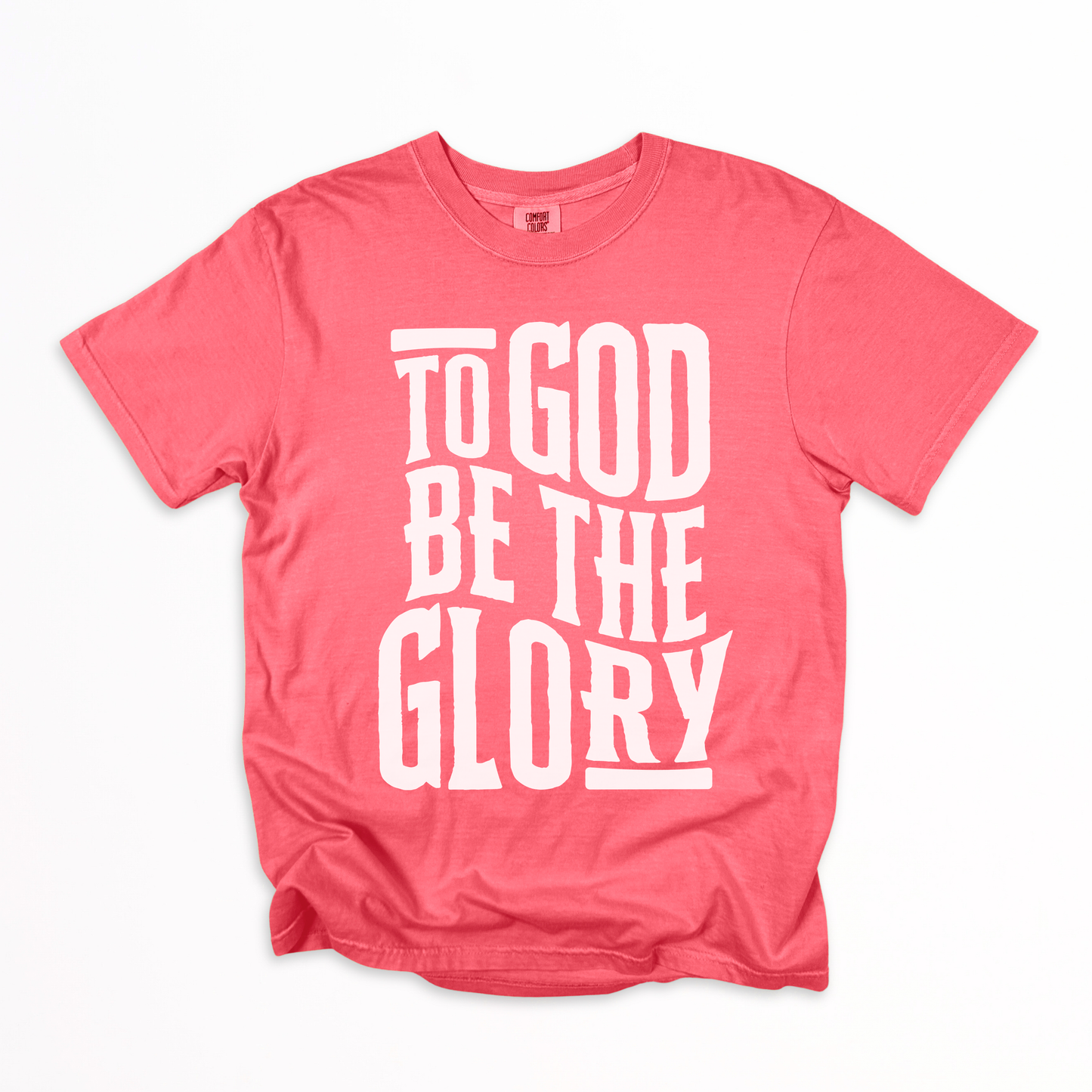 Watermelon tshirt flatlay with white text